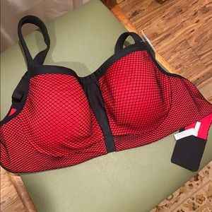 34D Le MYSTERE Hi Impact Underwire Sports Bra NWT